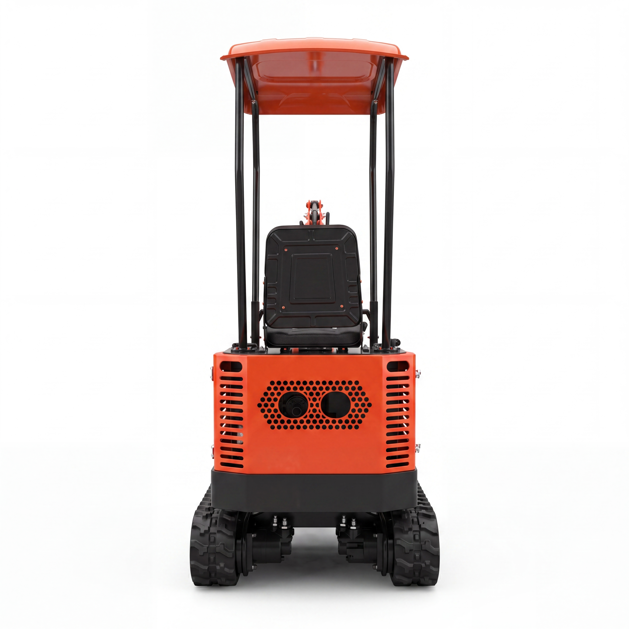 Hydraulic thumb and fixed thumb compared on a mini excavator attachment