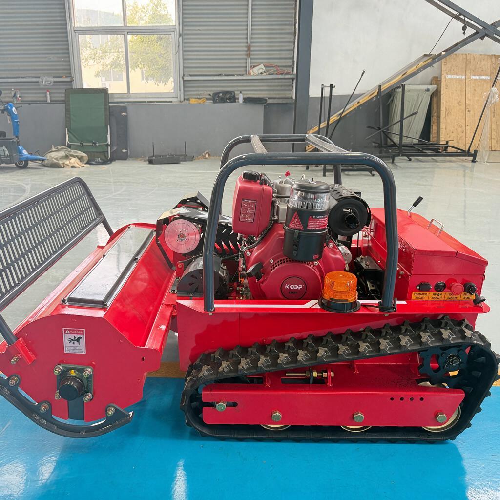 SYGC-800 Industrial Tracked Remote Control Lawn Mower & Grass Shredder with Yanmar / KOOP Euro V Engine Small Excavator Supplier