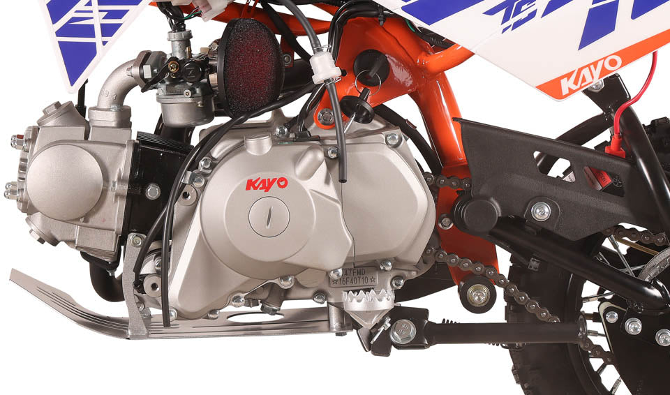 KAYO TS90 86cc 4-stroke engine right side with kick starter and rear brake lever