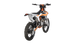 KAYO K6 250 front 3/4 left angle view showing white front disc guard, inverted forks, and headlight