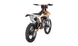KAYO K6 250 front 3/4 left angle view showing white front disc guard, inverted forks, and headlight
