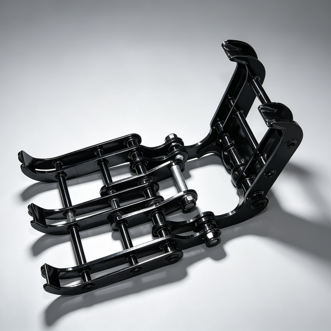 Mini Excavator Mechanical Clamshell Grapple Attachment – 15.75" Wide, Multi-Tine, 57 lbs Heavy-Duty Steel, Quick Coupler Compatible Small Excavator Supplier