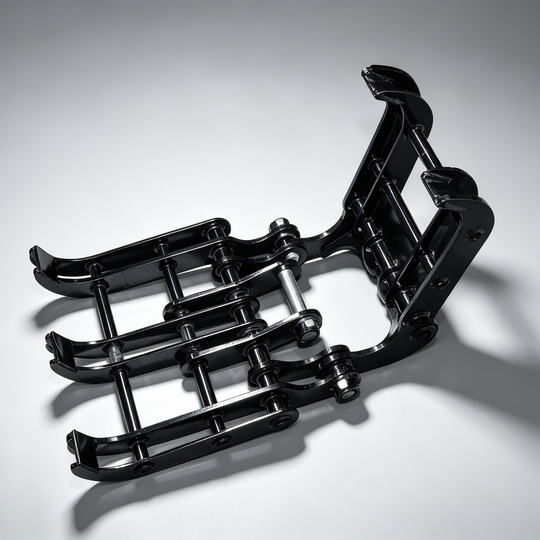 Mini Excavator Mechanical Clamshell Grapple Attachment – 15.75" Wide, Multi-Tine, 57 lbs Heavy-Duty Steel, Quick Coupler Compatible Small Excavator Supplier