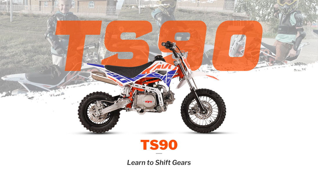 KAYO TS90 Kids Pit Bike overview banner - Learn to Shift Gears