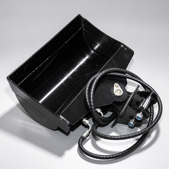 Mini Excavator Attachment: Tilt Bucket (No Teeth) 23.62" W x 10.24" H | Suitable for 08 12 16 17 18 small excavators Small Excavator Supplier