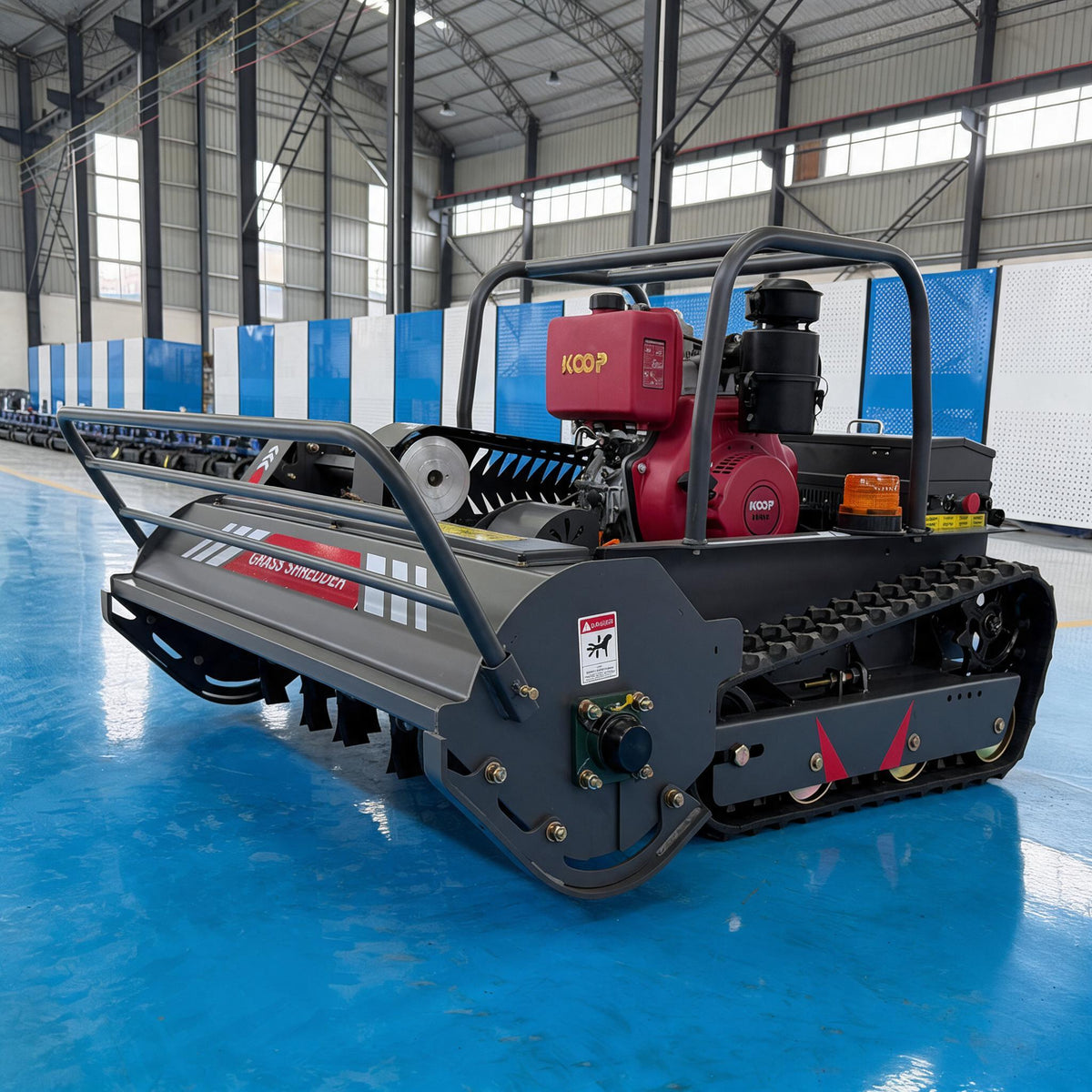 SYGC-1200 Industrial Tracked Grass Shredder & Remote Control Lawn Mower with Yanmar/KOOP Euro V Engine Small Excavator Supplier