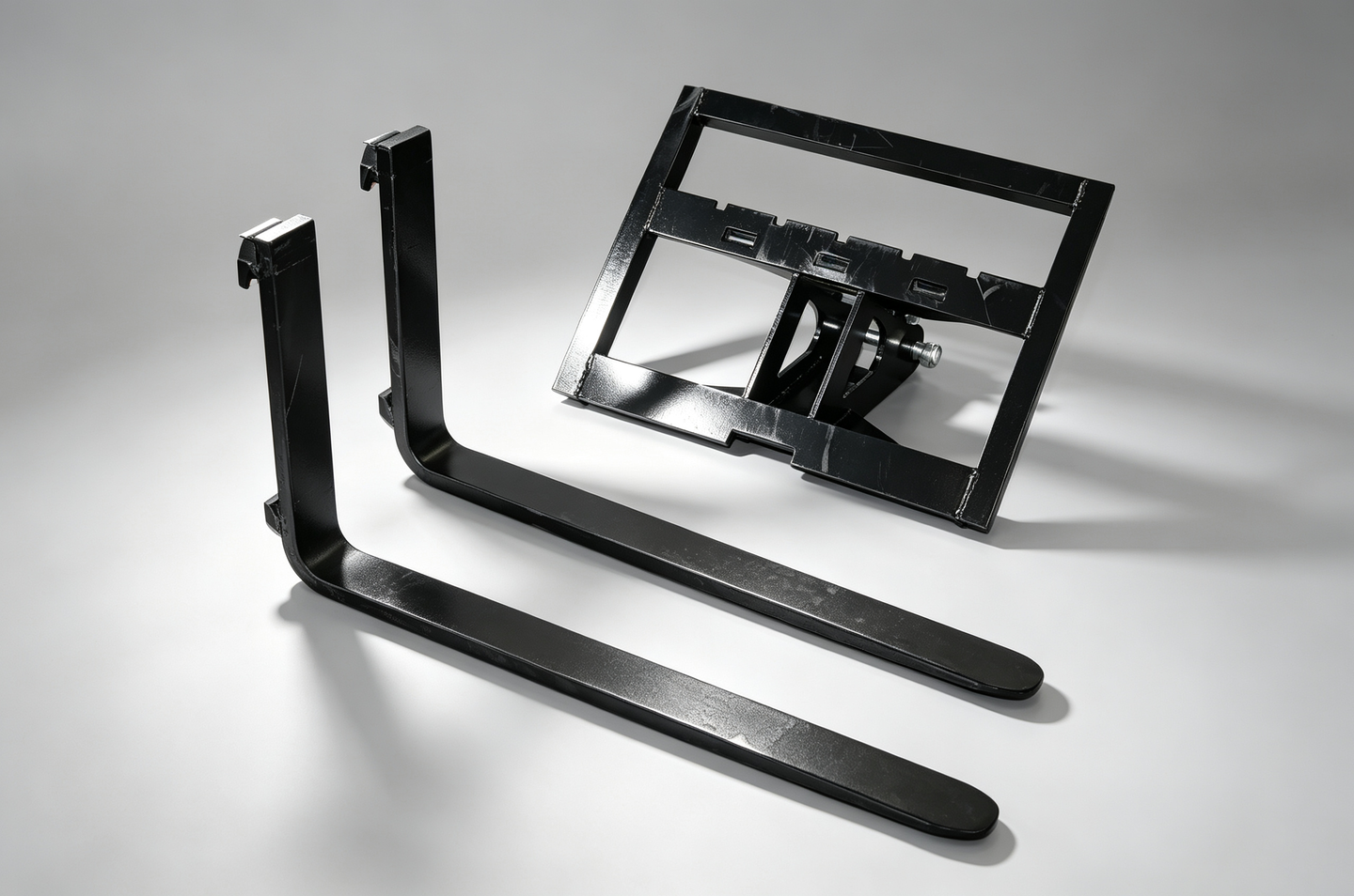Mini Excavator Pallet Fork Attachment – 26.77" Wide, 37.80" Tine Length, Heavy-Duty Steel Frame, Quick Coupler Compatible Small Excavator Supplier