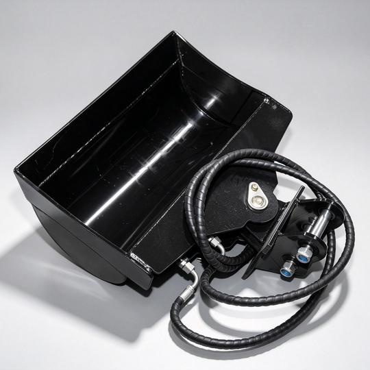 Mini Excavator Attachment: Tilt Bucket (No Teeth) 23.62" W x 10.24" H | Suitable for 08 12 16 17 18 small excavators Small Excavator Supplier