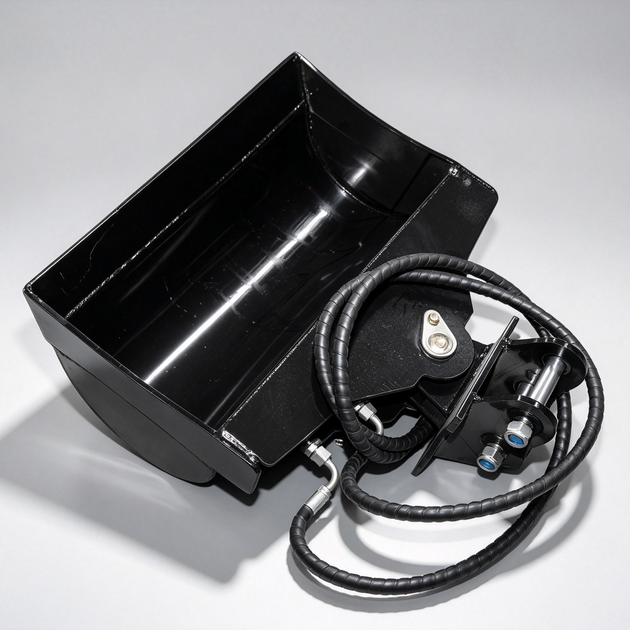 Mini Excavator Attachment: Tilt Bucket (No Teeth) 23.62" W x 10.24" H | Suitable for 08 12 16 17 18 small excavators Small Excavator Supplier