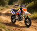 KAYO TS70 rear wheel, chain, sprocket, and swingarm assembly