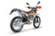 KAYO T2 Enduro front 3/4 left angle view showing headlight, handguards, and inverted forks