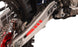 KAYO K6R 249.8cc DOHC liquid-cooled engine right side detail with exhaust header bomb
