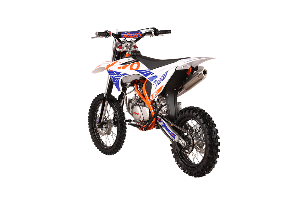 KAYO TT160 stunt pit bike side profile view