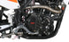 KAYO K5 280 rear 3/4 right view showing stainless exhaust silencer and rear disc brake