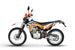 KAYO T2 Enduro rear 3/4 left view showing rear luggage cargo rack and taillight