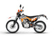 KAYO T2 Enduro rear 3/4 left view showing rear luggage cargo rack and taillight