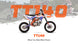 KAYO TT140 outdoor motocross track and trail action scene
