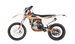 KAYO K6 250 DOHC dirt bike right profile view on black background showing orange frame and KRP graphics