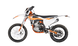 KAYO K6 250 DOHC dirt bike right profile view on black background showing orange frame and KRP graphics