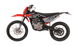 KAYO K2 Pro 250 rear 3/4 left angle view showing chain drive, swingarm, and taillight