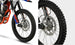 KAYO K4 250 rear 3/4 right view showing aluminum exhaust silencer and rear disc brake
