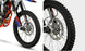 KAYO K4 250 rear 3/4 right view showing aluminum exhaust silencer and rear disc brake