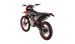 KAYO K2 230 dirt bike front 3/4 left angle view with headlight and 21-inch red wheel