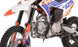 KAYO TD125 123.6cc engine right side with chrome exhaust and kick starter