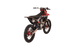 KAYO K6R 250cc dirt bike rear 3/4 right angle view showing exhaust muffler and rear knobby tire