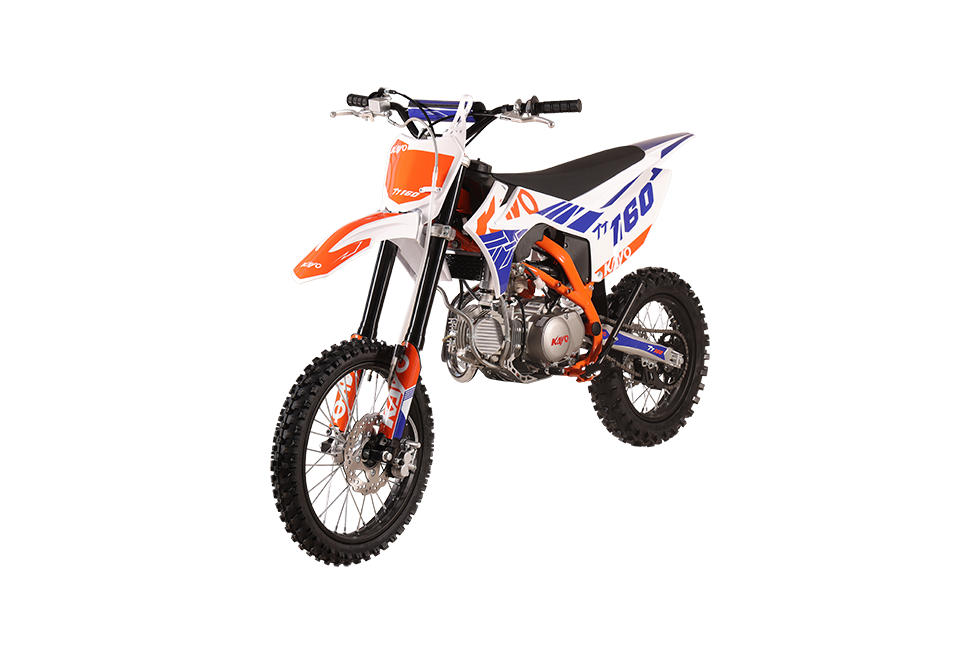 KAYO TT160 160cc pit bike front right 3/4 view