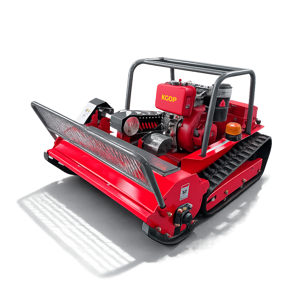 SYGC-800 Industrial Tracked Remote Control Lawn Mower & Grass Shredder with Yanmar / KOOP Euro V Engine Small Excavator Supplier