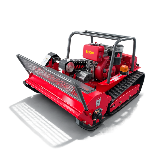 SYGC-800 Industrial Tracked Remote Control Lawn Mower & Grass Shredder with Yanmar / KOOP Euro V Engine Small Excavator Supplier