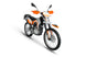 KAYO T2 Enduro 223cc dual-sport dirt bike left profile view with mirrors and rear rack