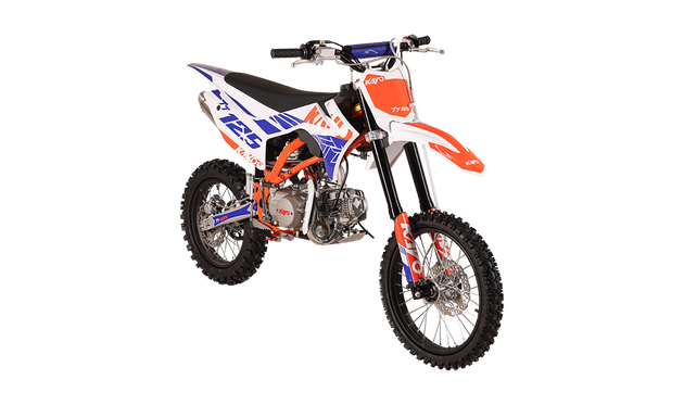 KAYO TT125 big wheel pit bike side profile view