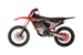 KAYO K6R 250cc dirt bike rear 3/4 left angle view showing red CNC hub and rear sprocket