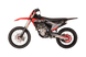 KAYO K6R 250cc dirt bike rear 3/4 left angle view showing red CNC hub and rear sprocket