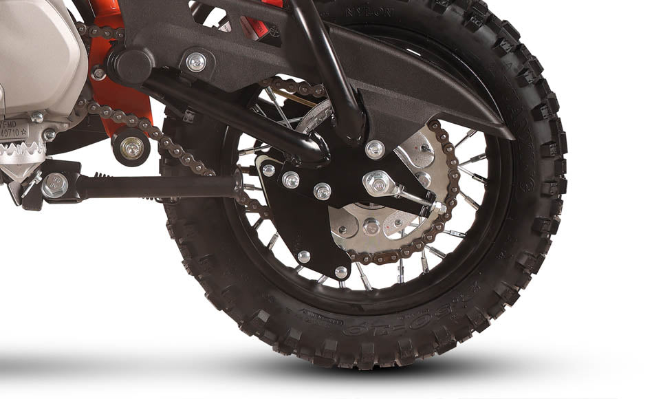 KAYO TS70 72cc youth dirt bike front right 3/4 view