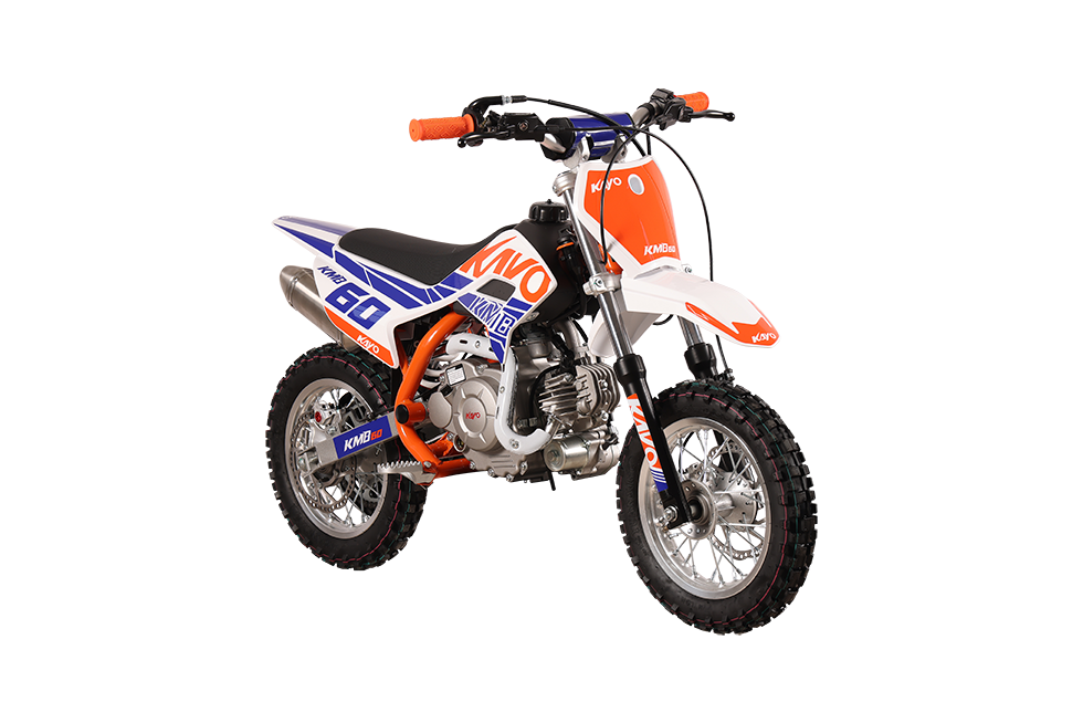 KAYO KMB 60 56.8cc kids dirt bike front right 3/4 view