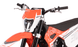 KAYO T4 Enduro front inverted fork, brake disc guard, and 21-inch knobby tire close-up