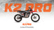 KAYO K2 Pro Exciting Off-Road Ability feature marketing banner with mountain backdrop