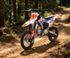 KAYO TD125 trail dirt bike riding on woodland path