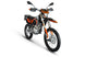 KAYO T4 Enduro rear 3/4 left angle view showing luggage rack, mirrors, and 18-inch rear tire