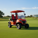 Electric Golf Cart on golf course fairway